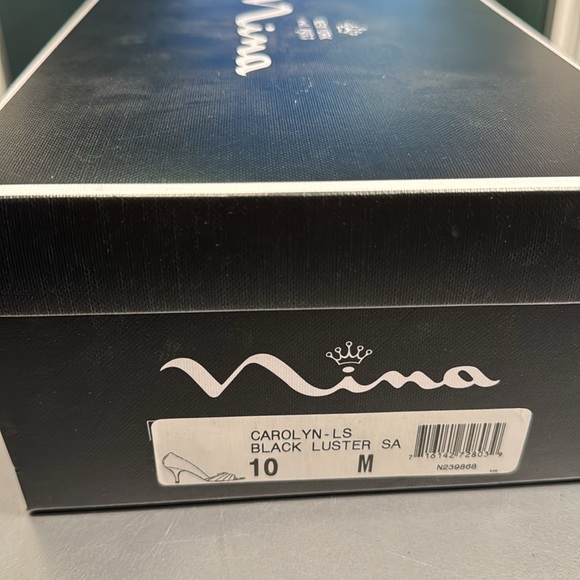 Like new in box Nina peep toe satin heels size 10 - Picture 9 of 12